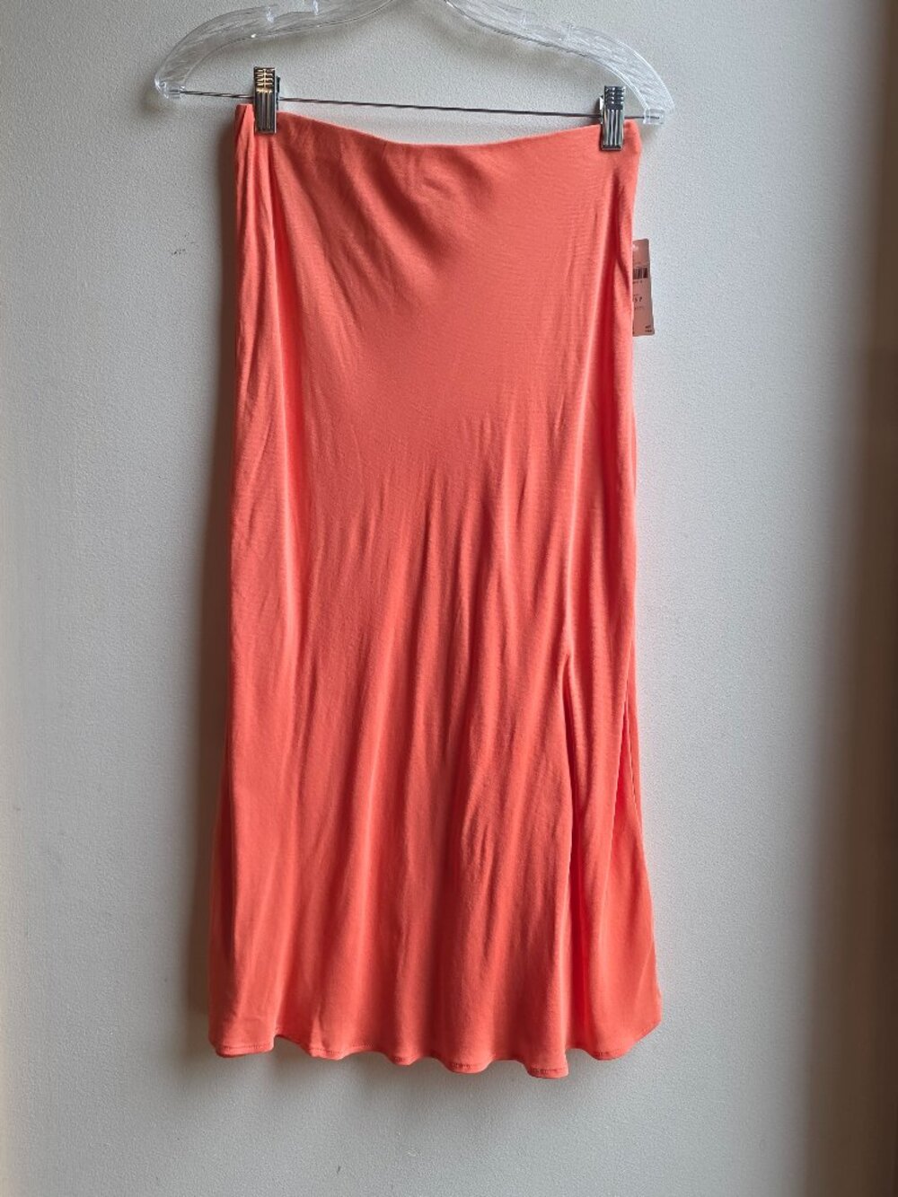 NWT Anthropologie Apricot Silky Rayon Slip Skirt Size Petite XS